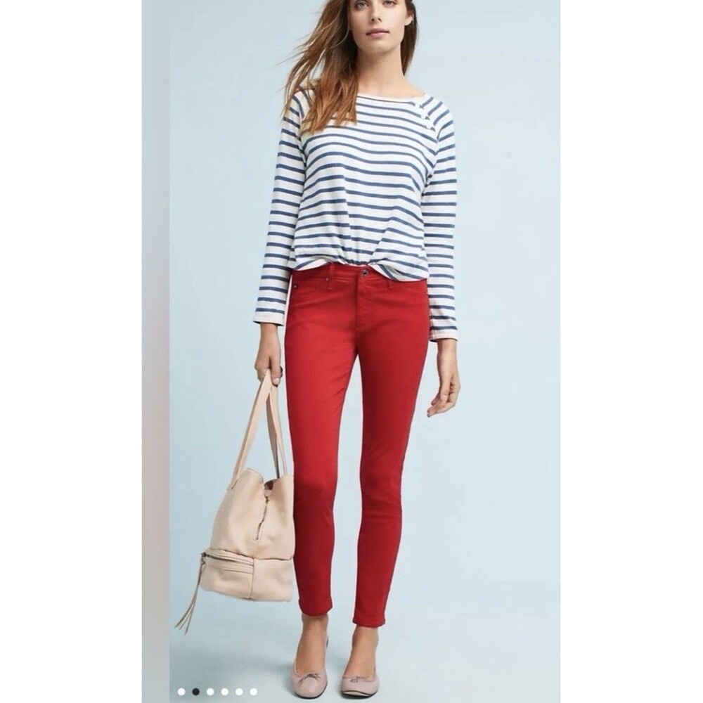 AG Adriano Goldschmied Abbey Ankle Mid Rise Super Skinny Ankle Jeans Size 27R